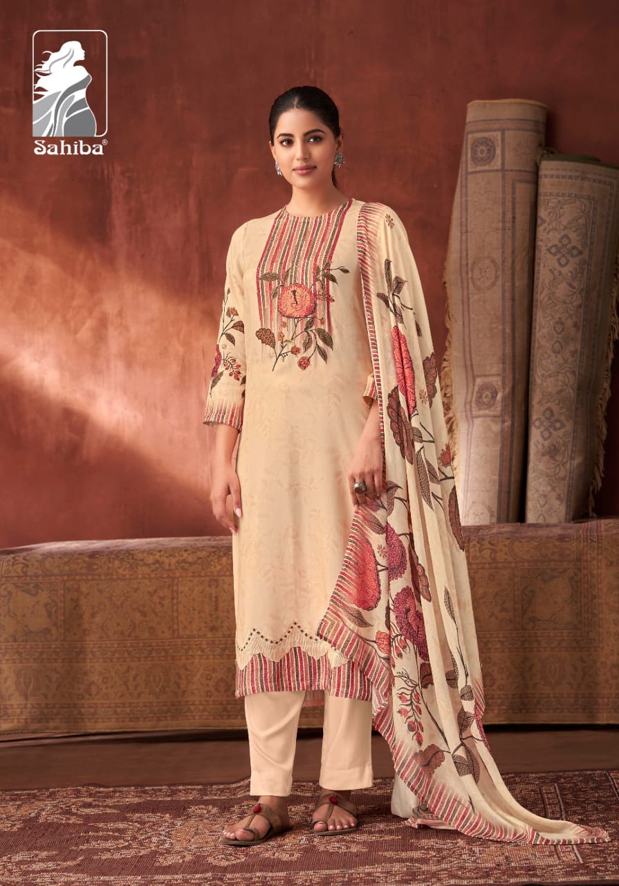 Shenaz By Sahiba Staple Twill Digital Printed Dress Material Wholesale Shop In Surat